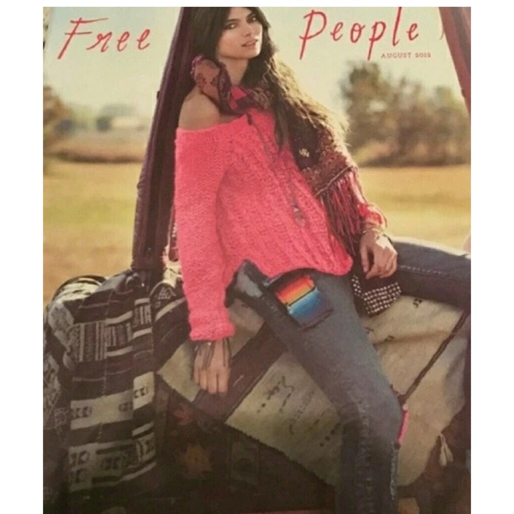 RARE Artisan De Luxe Free People Patchwork Serape Bandana Skinny Jeans 29 Boho